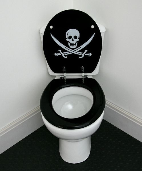 Jack'S Christmas Cookies
 Toilet seat Novelty Funky Captain Jack s Black & White