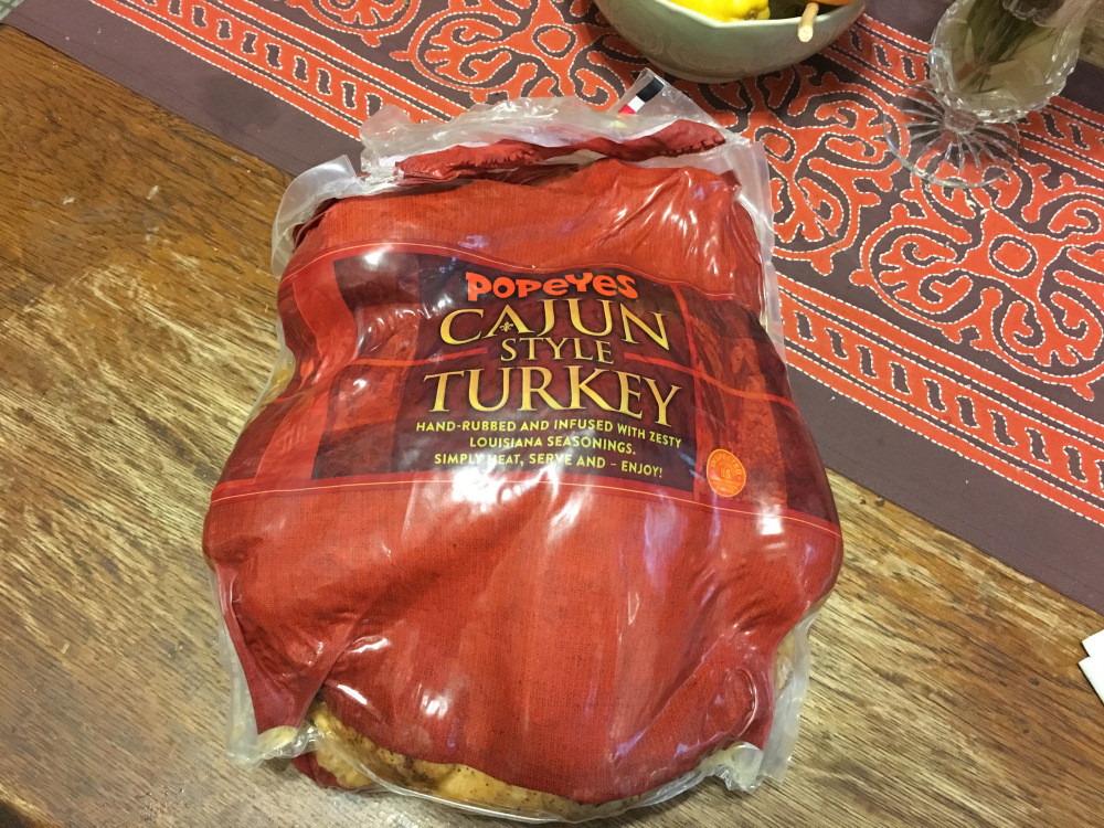 Kfc Fried Turkey For Thanksgiving
 Popeyes sells Cajun turkey for Thanksgiving and it’s very