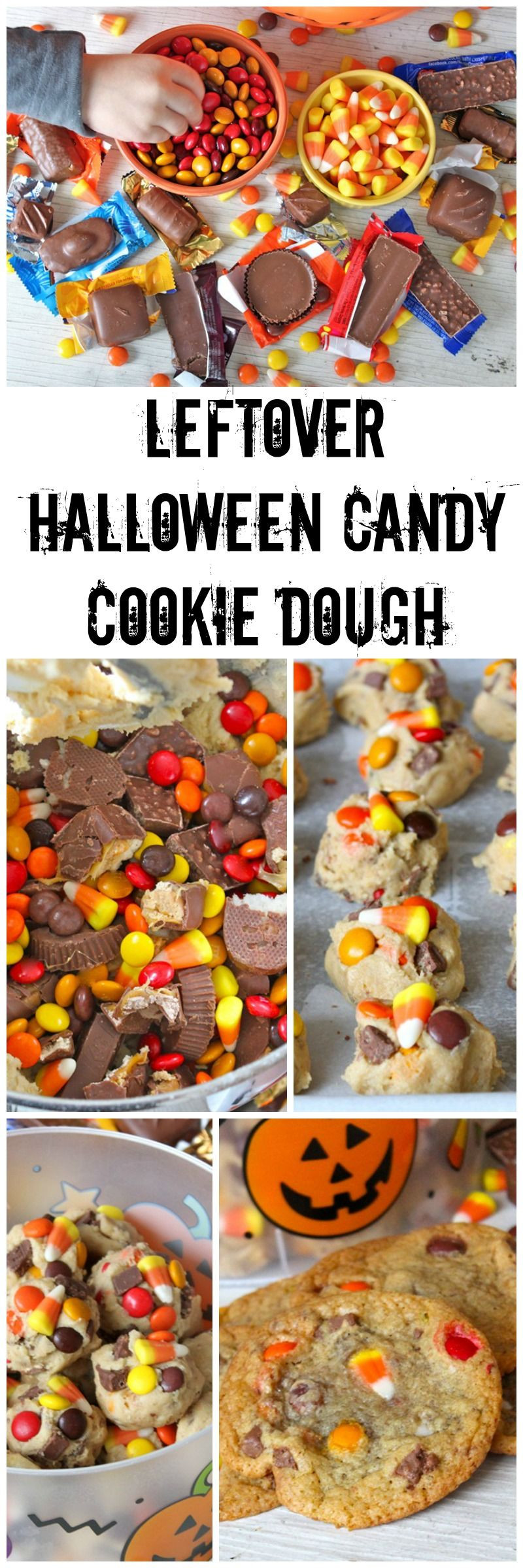 Leftover Halloween Candy Cookies
 Leftover Halloween Candy Cookie Dough mix your leftover