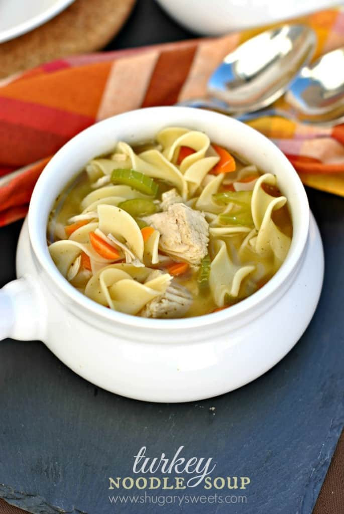 Leftover Thanksgiving Turkey Soup
 Turkey Noodle Soup Shugary Sweets
