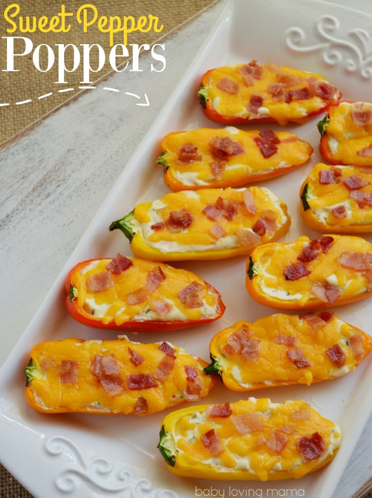 Low Carb Thanksgiving Appetizers
 Sweet Pepper Poppers Appetizer Recipe