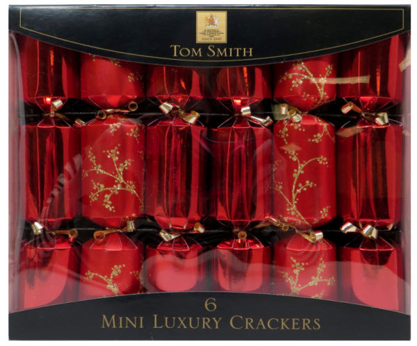 Luxury Christmas Crackers
 Red Mini Luxury Christmas Crackers