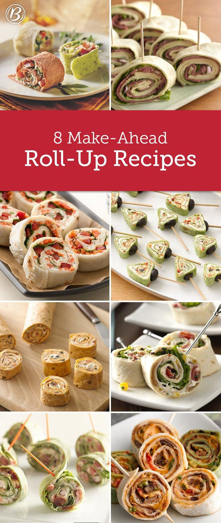 Make Ahead Christmas Appetizers
 8 Easy Roll Up Recipes