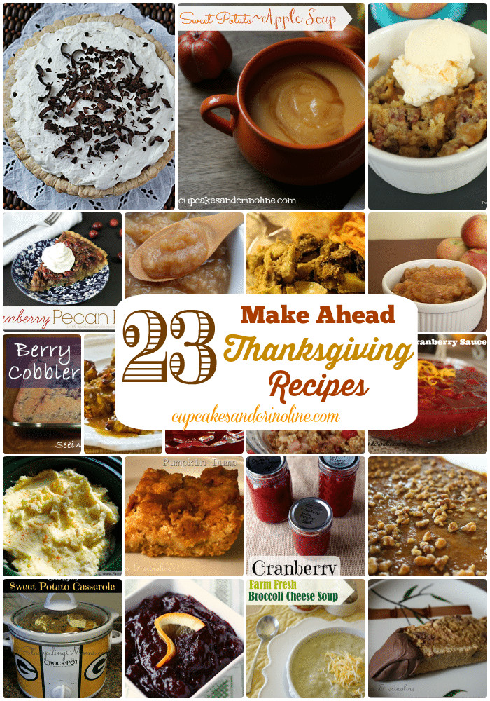 Make Ahead Thanksgiving Recipes
 23 Make Ahead Thanksgiving Recipes ⋆ Home with Cupcakes