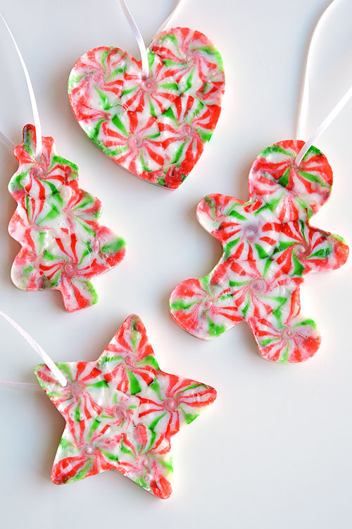 Making Christmas Candy
 Melted Peppermint Candy Ornaments