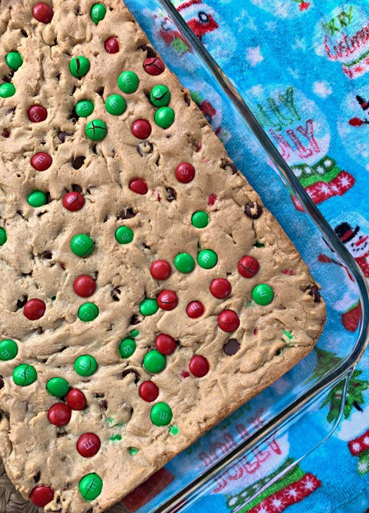 M&amp;M Christmas Cookies
 Christmas M & M Cookie Bars Recipe