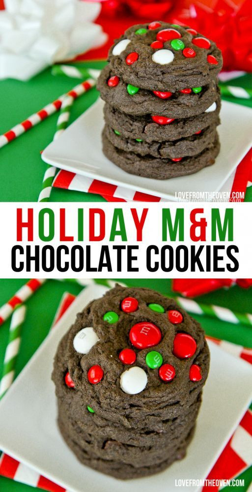 M&amp;M Christmas Cookies Recipe
 Chocolate M&M Cookies Minty and colorful M&M can s make