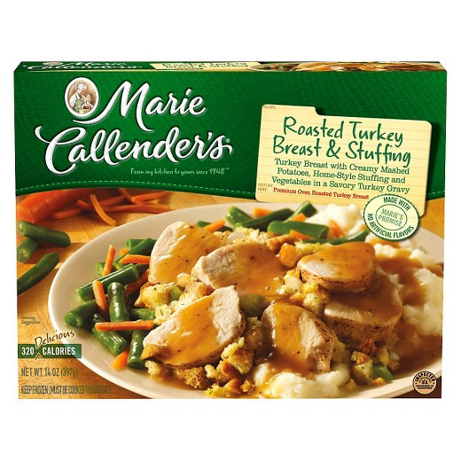 Marie Callender'S Thanksgiving Dinner
 Marie Callenders Roast Turkey Stuffing Dinner 14 oz Tar