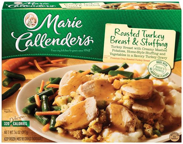 Marie Callender'S Thanksgiving Dinner
 Marie Callender s Roasted Turkey Breast & Stuffing 14 oz