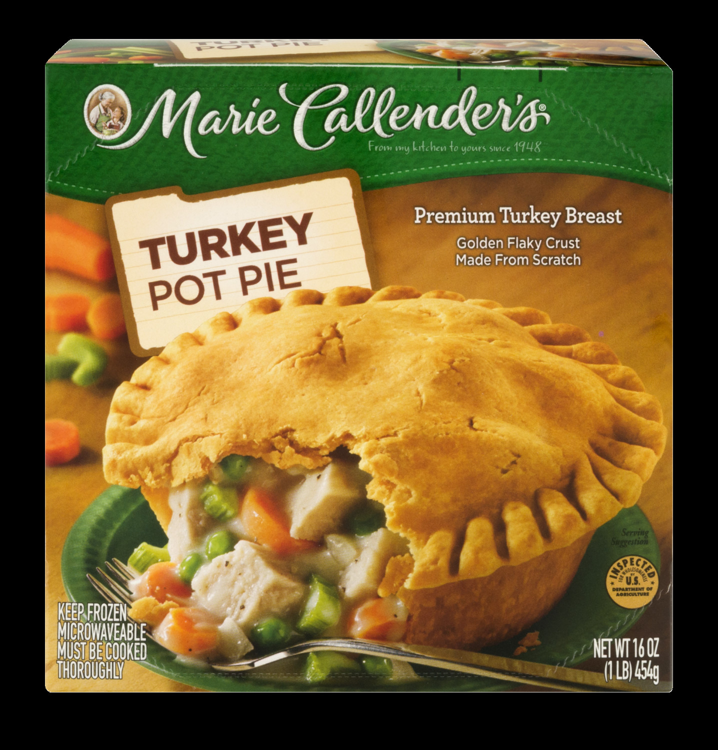 Marie Callender'S Thanksgiving Dinner
 Marie Callender s Turkey Pot Pie 16 Oz Frozen