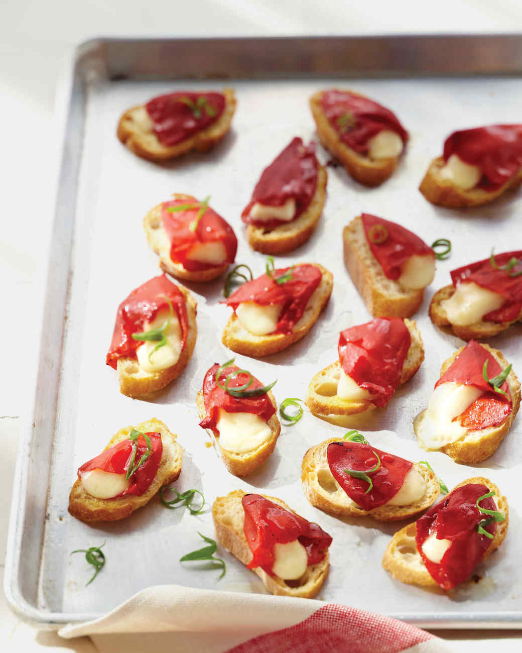 Martha Stewart Christmas Appetizers
 Piquillo Pepper and Cheese Toasts