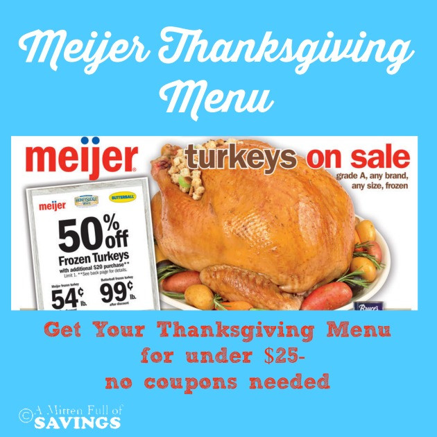 Meijer Thanksgiving Dinner
 Meijer Mealbox