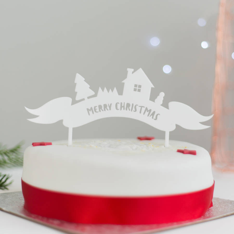 Merry Christmas Cakes
 merry christmas cake topper by rocket and fox