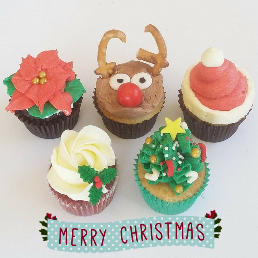 Mini Christmas Cup Cakes
 Mini Christmas Cupcakes Delish Cupcakes Auckland