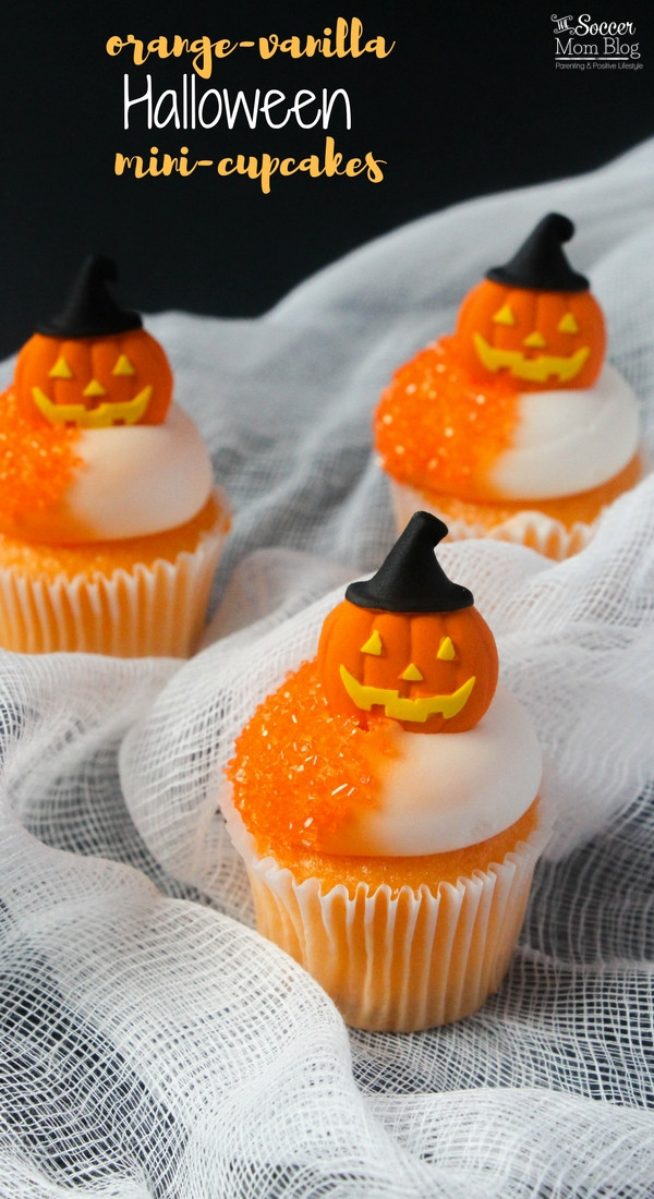 Mini Halloween Cupcakes
 Jack O Lantern Mini Orange Halloween Cupcakes Creamsicle