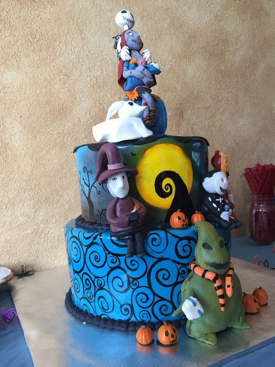 Nightmare Before Christmas Baby Shower Cakes
 Nightmare before Christmas baby shower cake