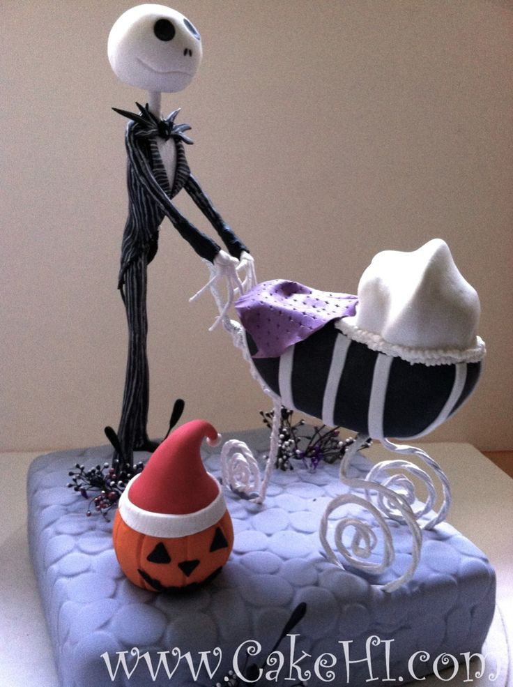 Nightmare Before Christmas Baby Shower Cakes
 Nightmare before Christmas Baby shower cake