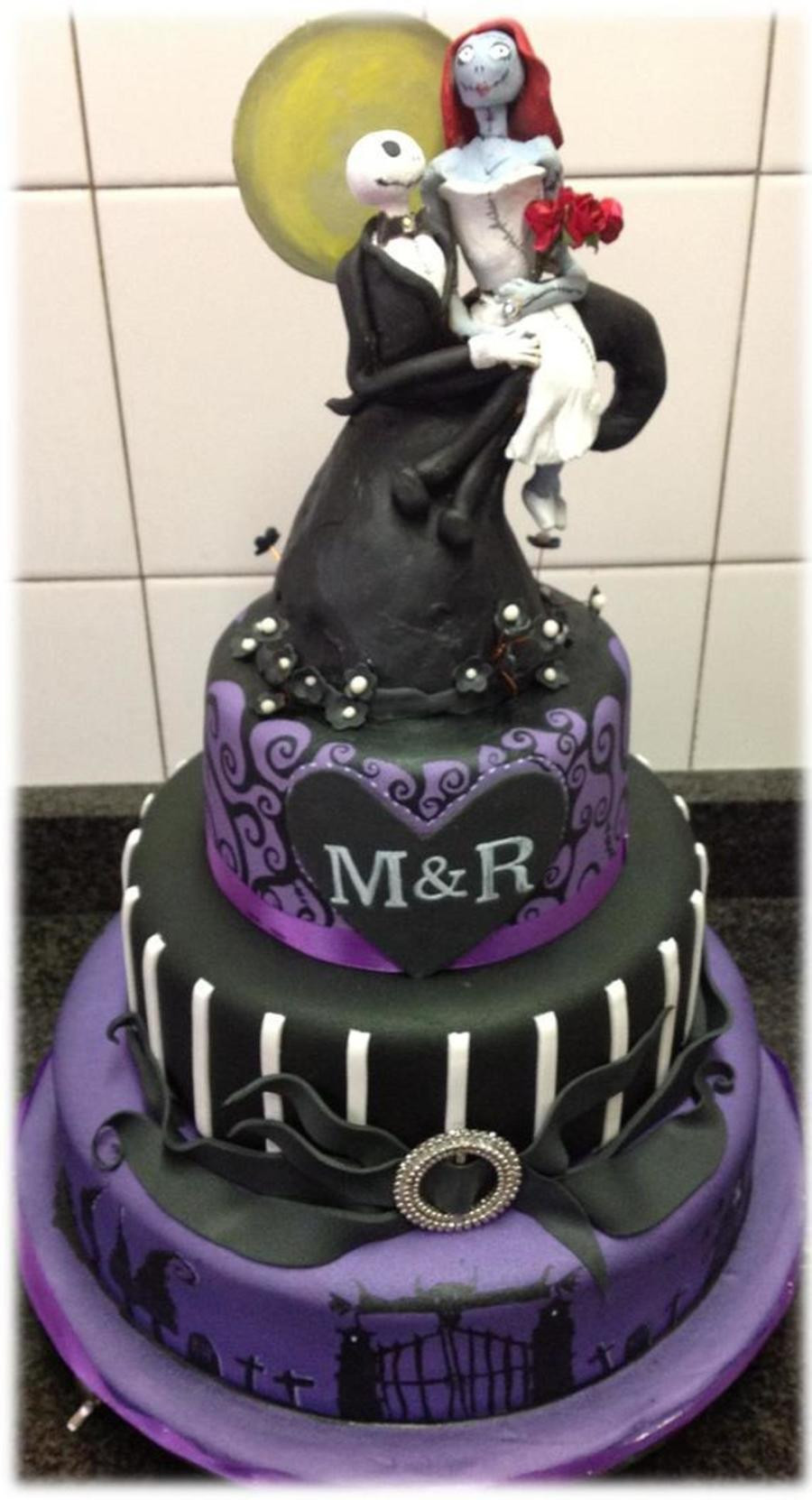 Nightmare Before Christmas Wedding Cakes
 This Was A Wedding Cake For A Couple Who Wanted A