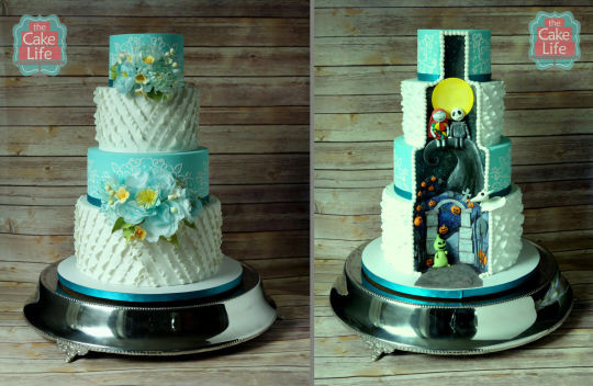 Nightmare Before Christmas Wedding Cakes
 Nightmare before Christmas wedding cake cake by The Cake