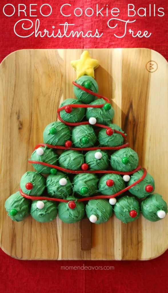 No Bake Christmas Tree Cookies
 OREO Cookie Balls Christmas Tree
