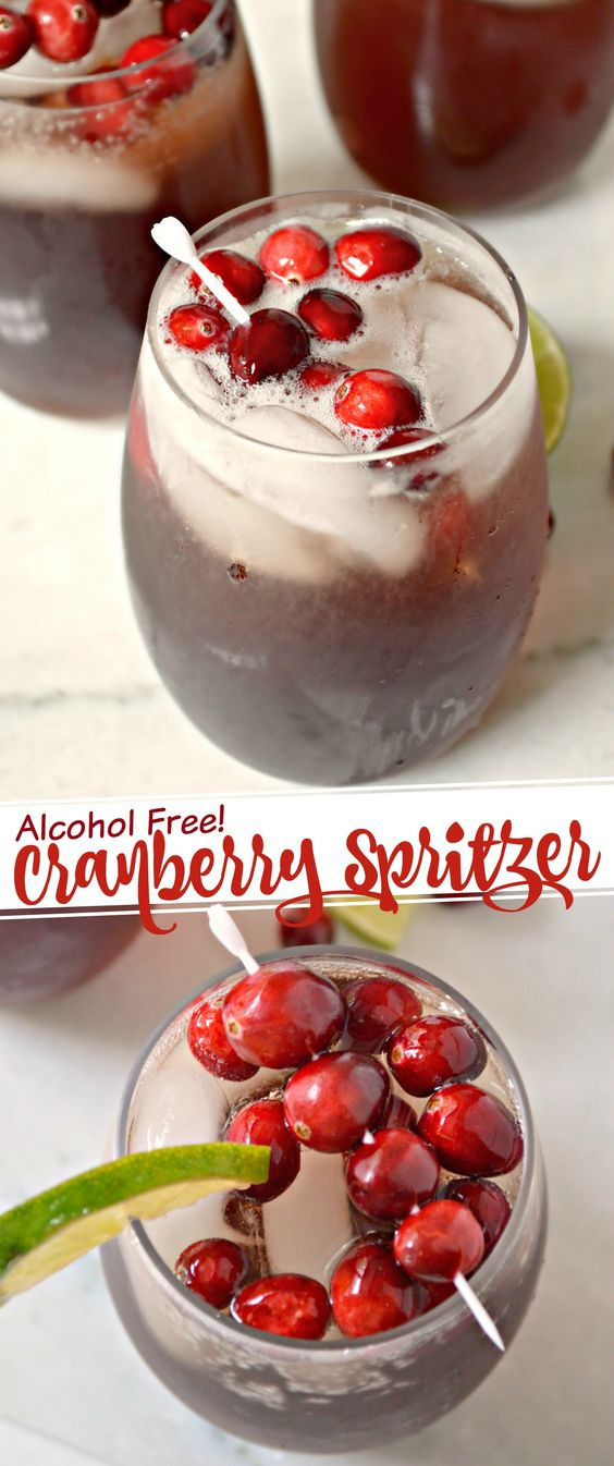 Non Alcoholic Drinks For Thanksgiving
 Non Alcoholic Cranberry Spritzer Recipe