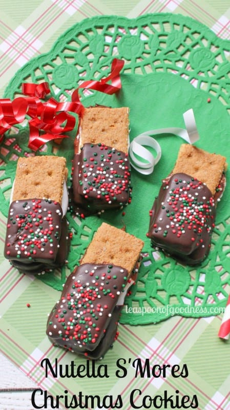 Nutella Christmas Cookies
 Nutella S Mores Christmas Cookies Teaspoon Goodness