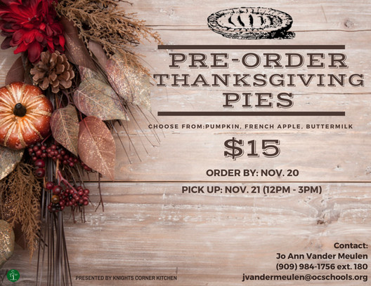 Order Pies For Thanksgiving
 Pre Order Thanksgiving Pies