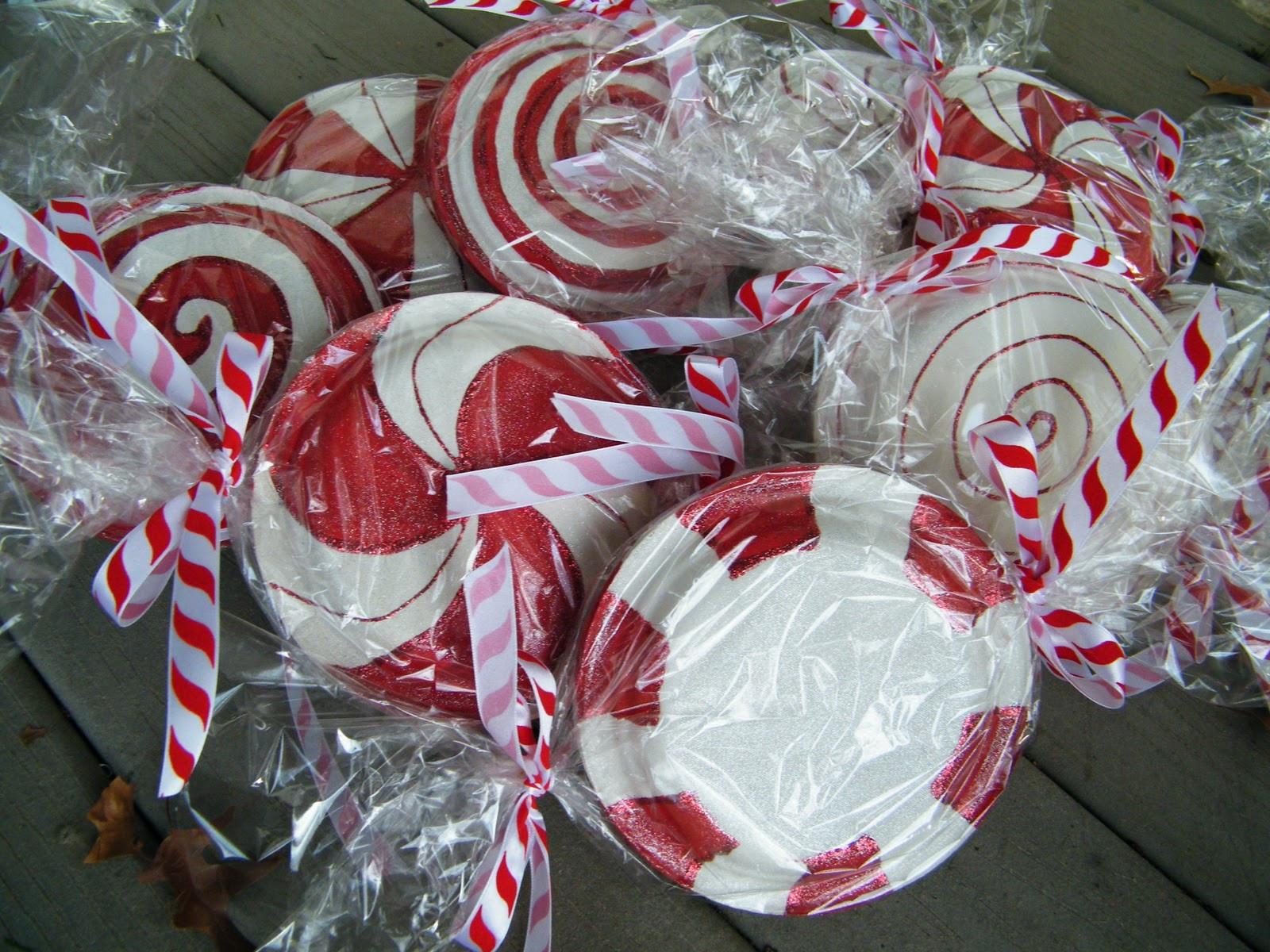 Peppermint Candy Christmas Decorations
 amy d randomly me paper plate peppermint candy tutorial