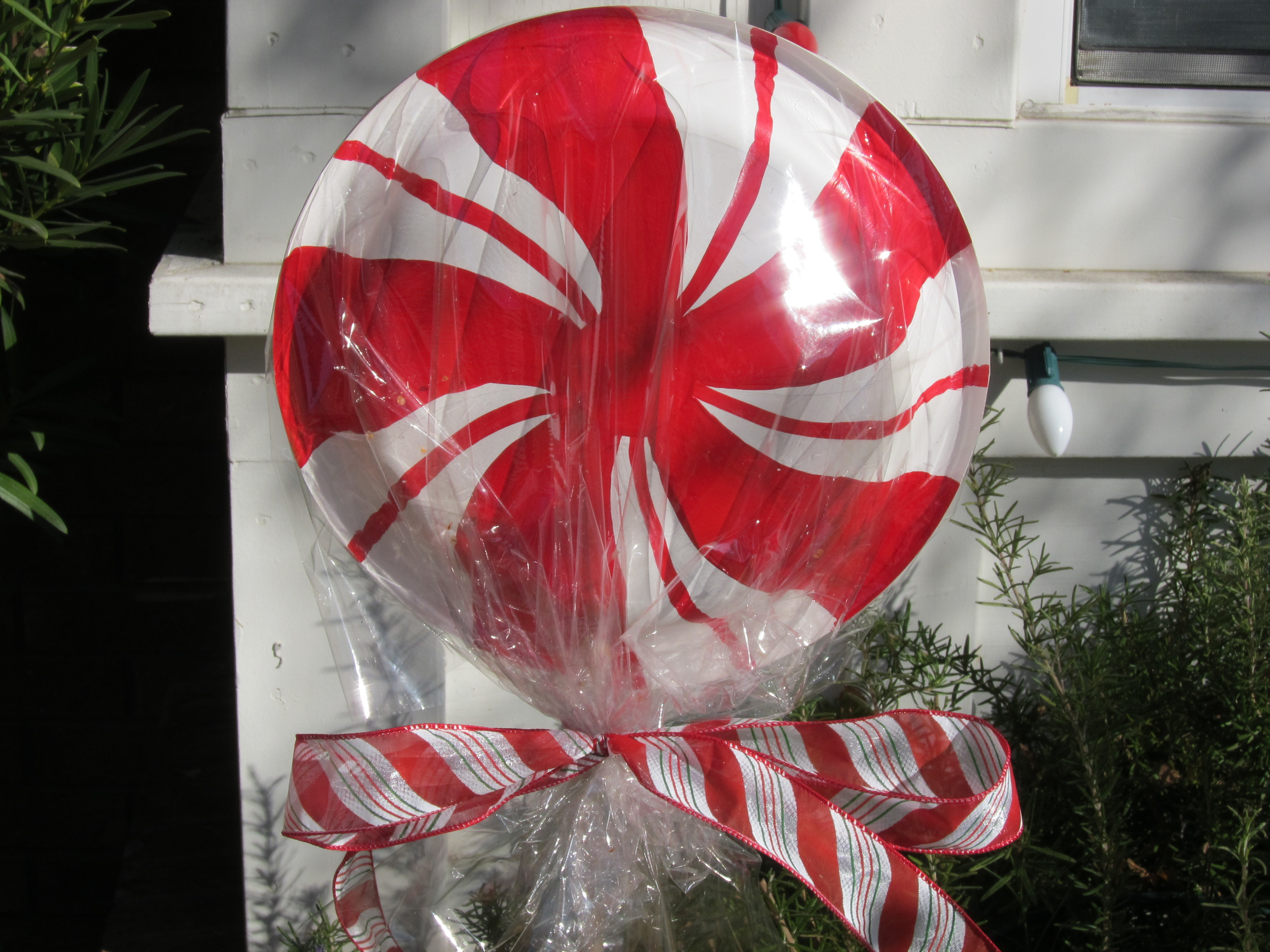 Peppermint Candy Christmas Decorations
 Lollipop Yard Stakes