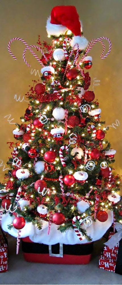 Peppermint Candy Christmas Tree
 Most Pinteresting Christmas Trees on Pinterest Christmas