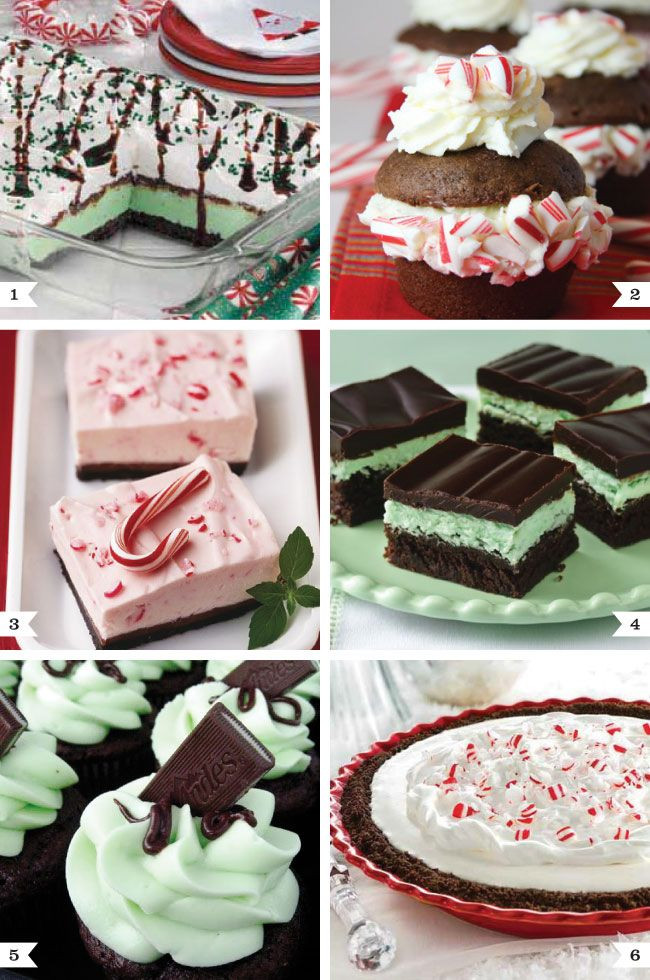 Peppermint Desserts Christmas
 Green and red peppermint desserts