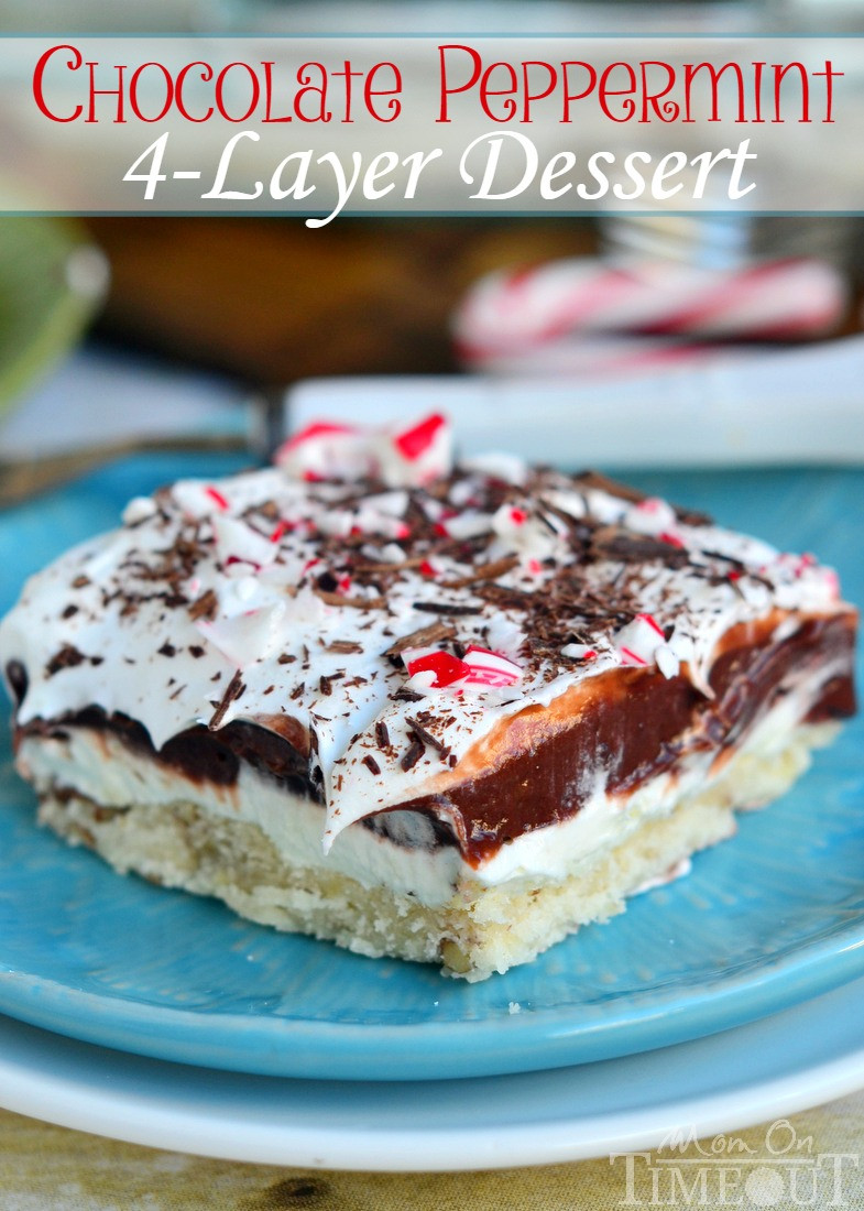 Peppermint Desserts Christmas
 Chocolate Peppermint 4 Layer Dessert Mom Timeout