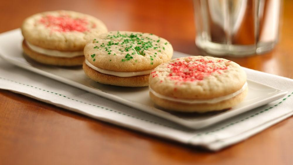Pillsbury Christmas Cookies Recipes
 Christmas Sugar Cookie Sandwich Cookies recipe from
