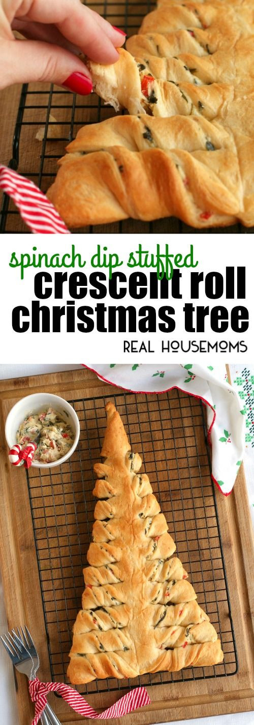 Pizza Dough Spinach Dip Christmas Tree
 1000 images about Crescent Roll Recipes on Pinterest