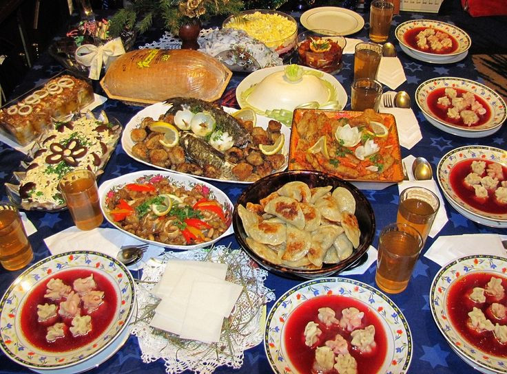 Polish Christmas Dinners
 Traditional polish Christmas Eve dinner has to have 12