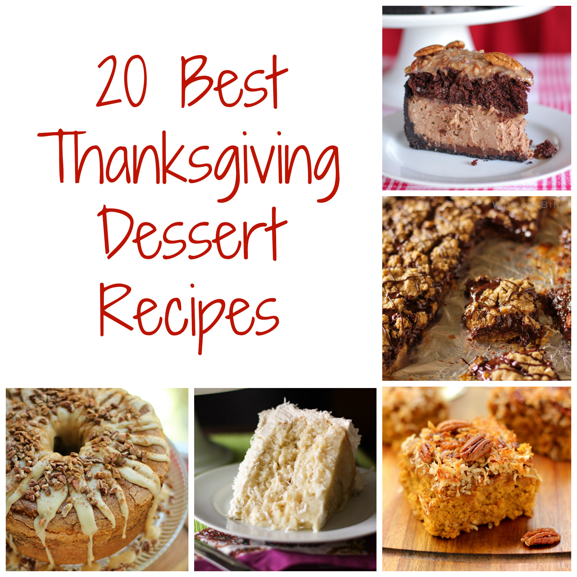 Popular Thanksgiving Desserts
 Thanksgiving Dessert Recipes Willow Bird Baking