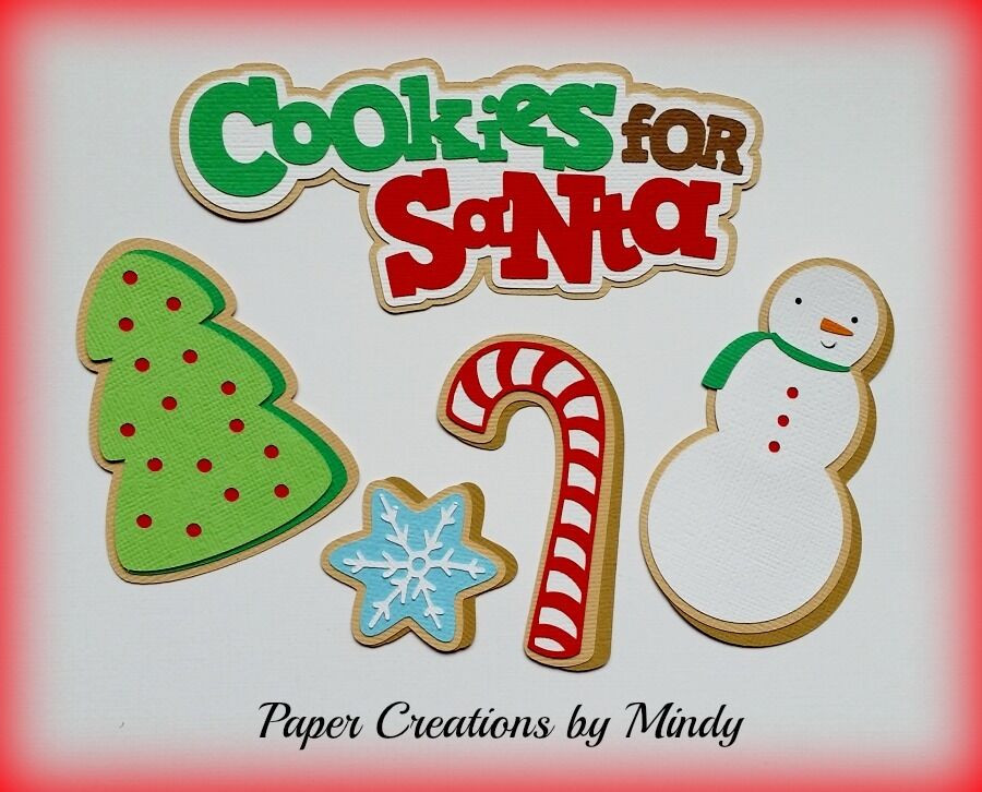 Premade Christmas Cookies
 Craftecafe Mindy Christmas Santa Cookies premade paper