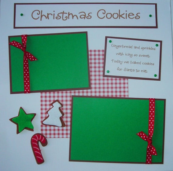 Premade Christmas Cookies
 ChRiSTmAs CooKiEs 12x12 Premade Scrapbook Pages by