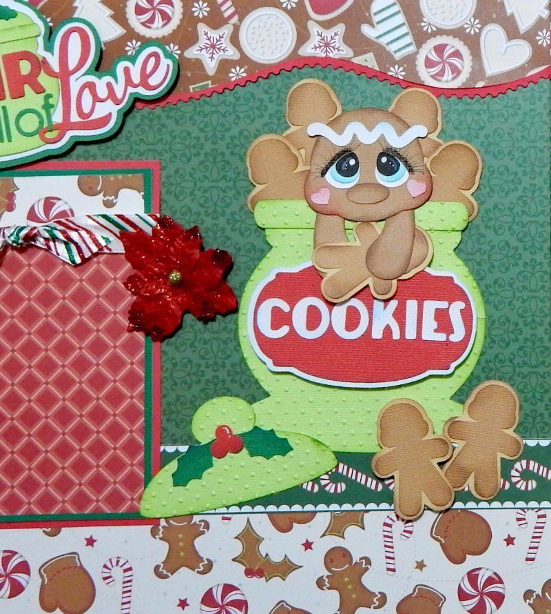 Premade Christmas Cookies
 Christmas Cookies 2 premade scrapbook pages layout paper