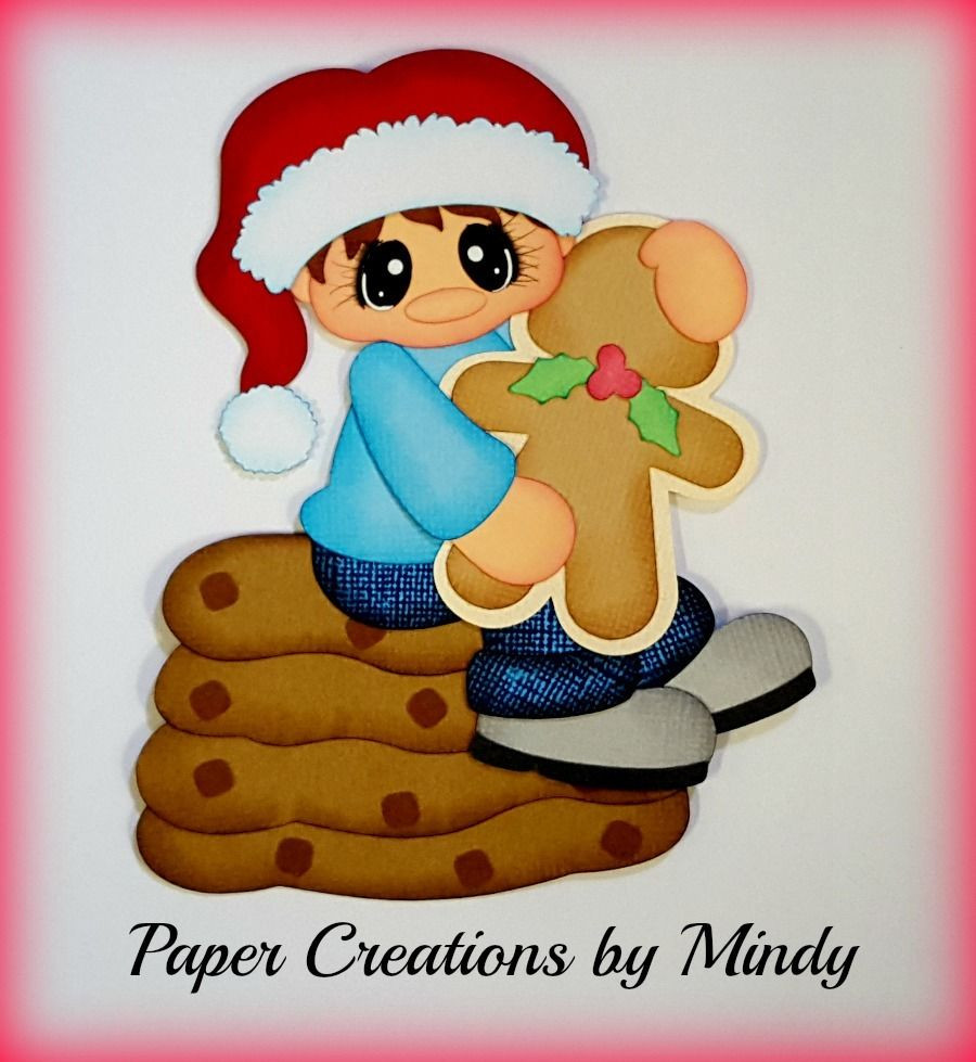 Premade Christmas Cookies
 Craftecafe Mindy Christmas Cookies boy premade paper