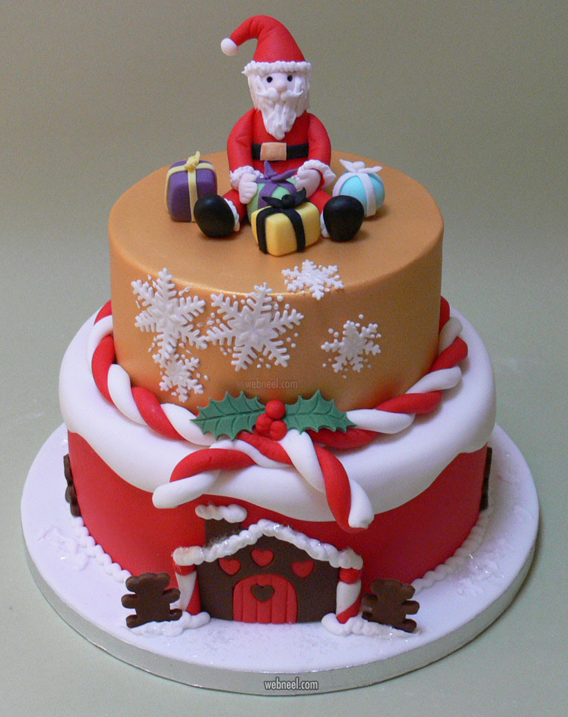 Pretty Christmas Cakes
 40 Beautiful Christmas Cake Decoration Ideas from top