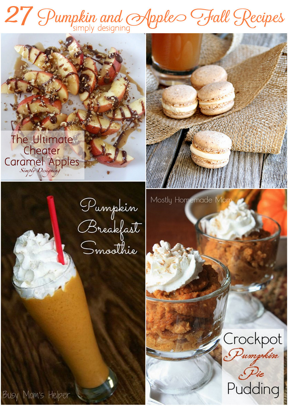 Pumpkin Recipes For Fall
 27 Amazing Apple and Pumpkin Recipes for Fall
