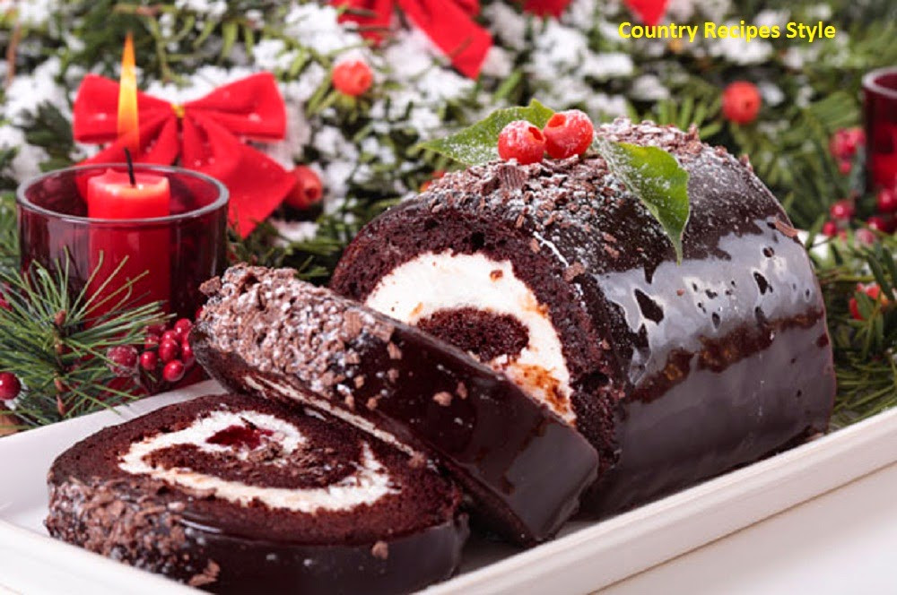 Quick And Easy Christmas Cake Recipes
 Fast and Easy Christmas Yule Log Cake Country Recipes