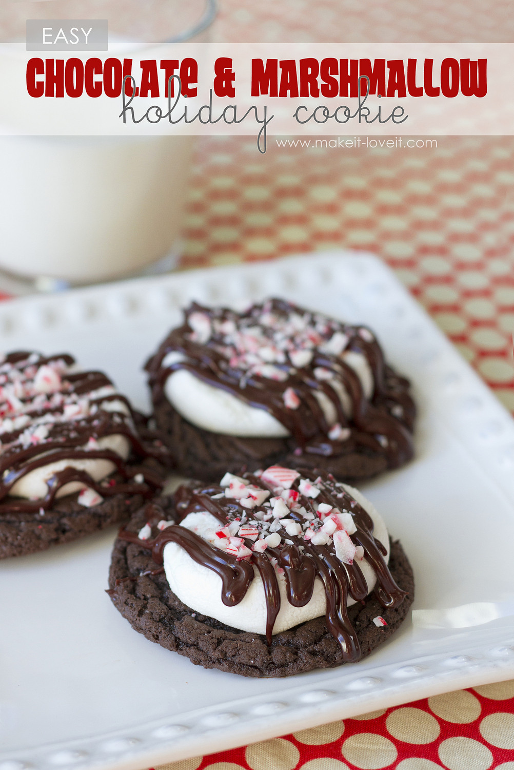 Quick And Easy Christmas Cookies
 EASY Chocolate & Marshmallow Holiday Cookie plus a