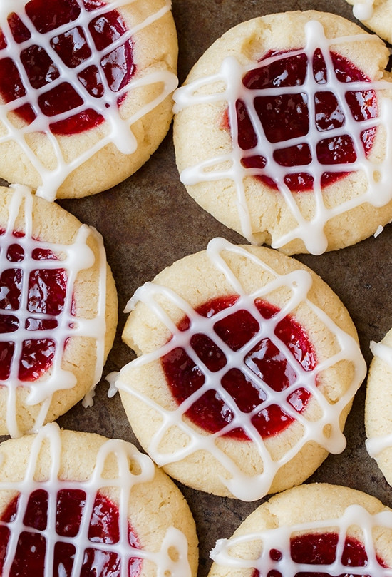 Raspberry Christmas Cookies
 Raspberry Almond Shortbread Thumbprint Cookies Cooking