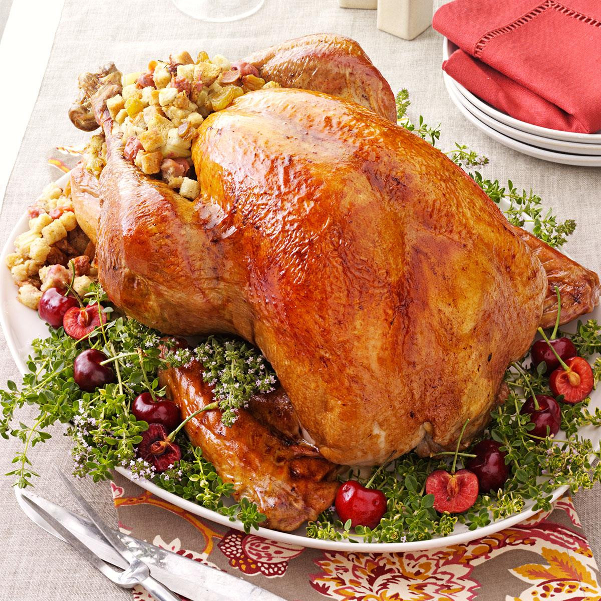 Recipe For Thanksgiving Turkey
 Turkey with Cherry Stuffing Recipe