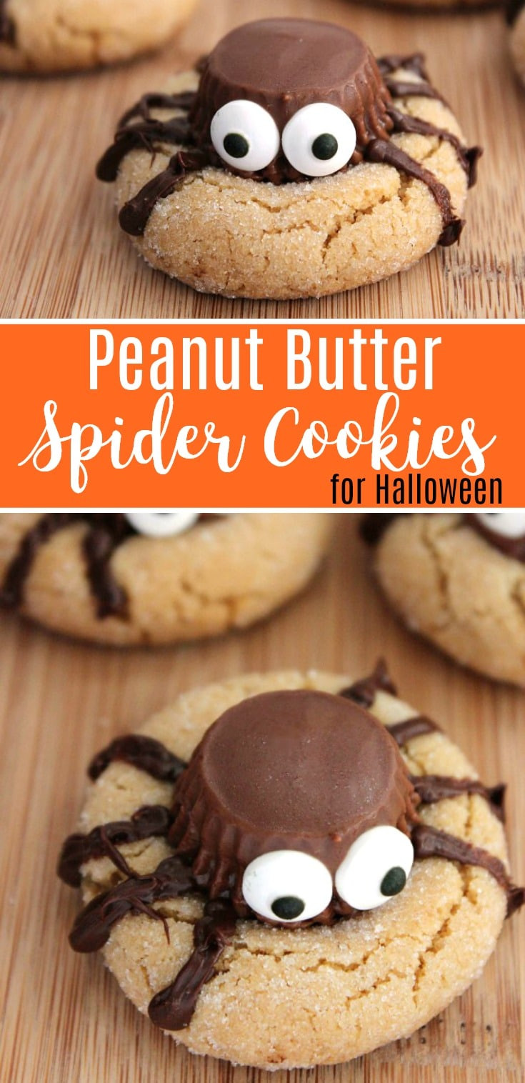 Recipes For Halloween Cookies
 Halloween Peanut Butter Spider Cookies Recipe