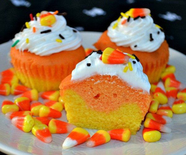 Recipes For Halloween Cupcakes
 Candy Corn Cupcakes & McCormick Spooky Squad Giveaway