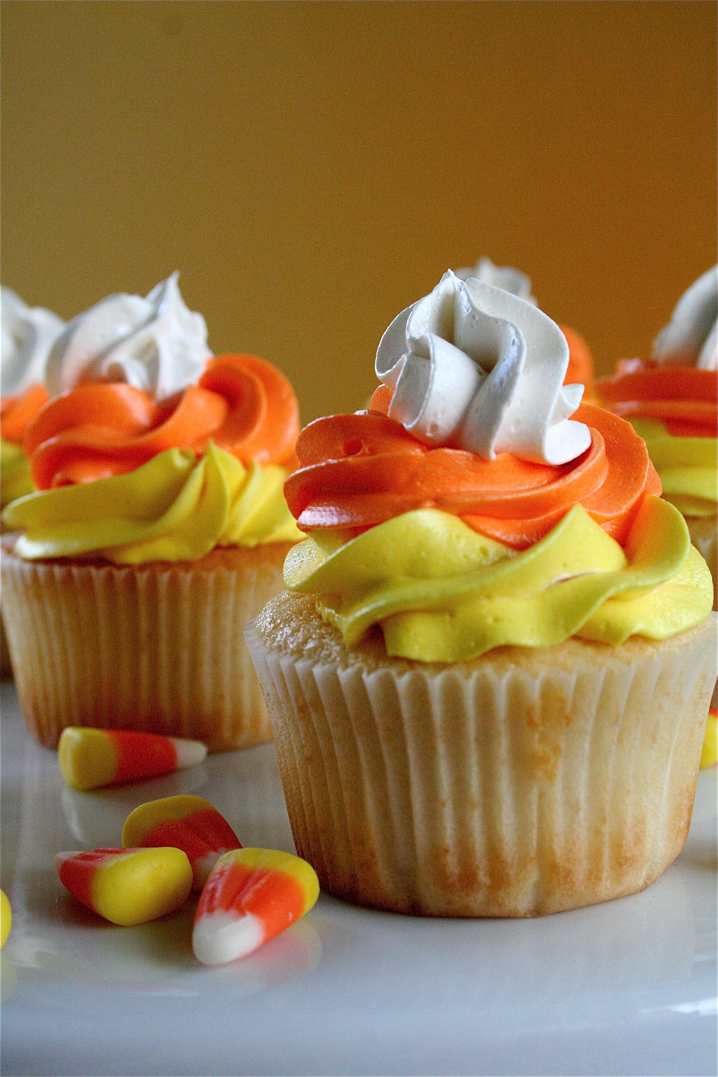 Recipes For Halloween Cupcakes
 Candy Corn Cupcakes