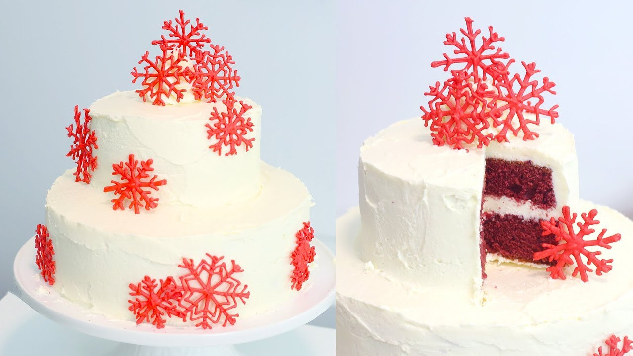 Red Velvet Christmas Cake
 How to Make a Red Velvet Christmas Cake